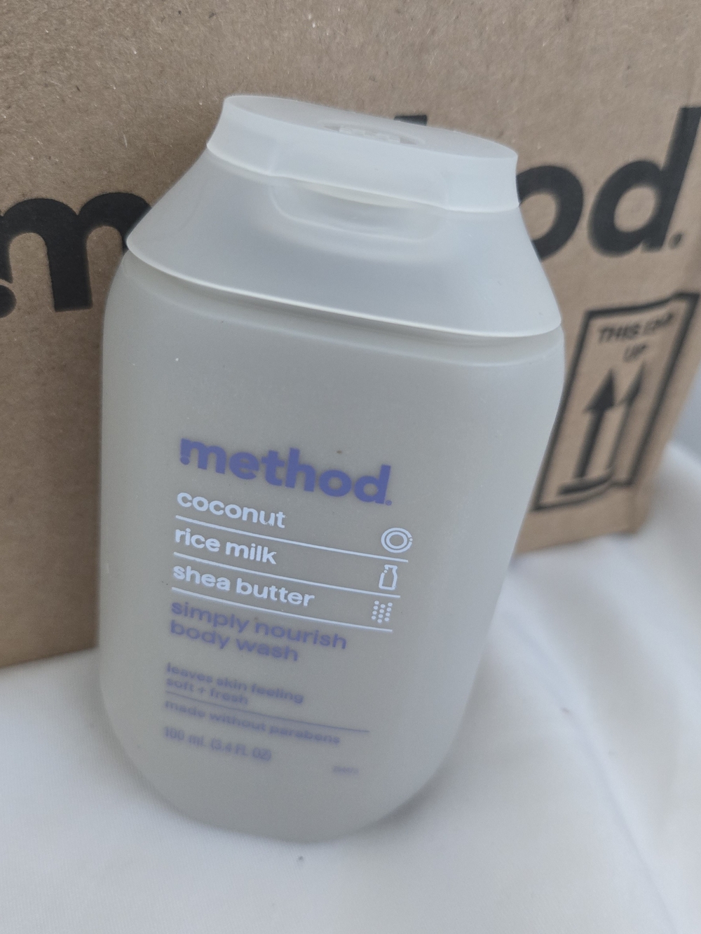 Case 12 Method Body Care Wash Coconut Rice Milk Shea Butter 3.4 oz Travel Size